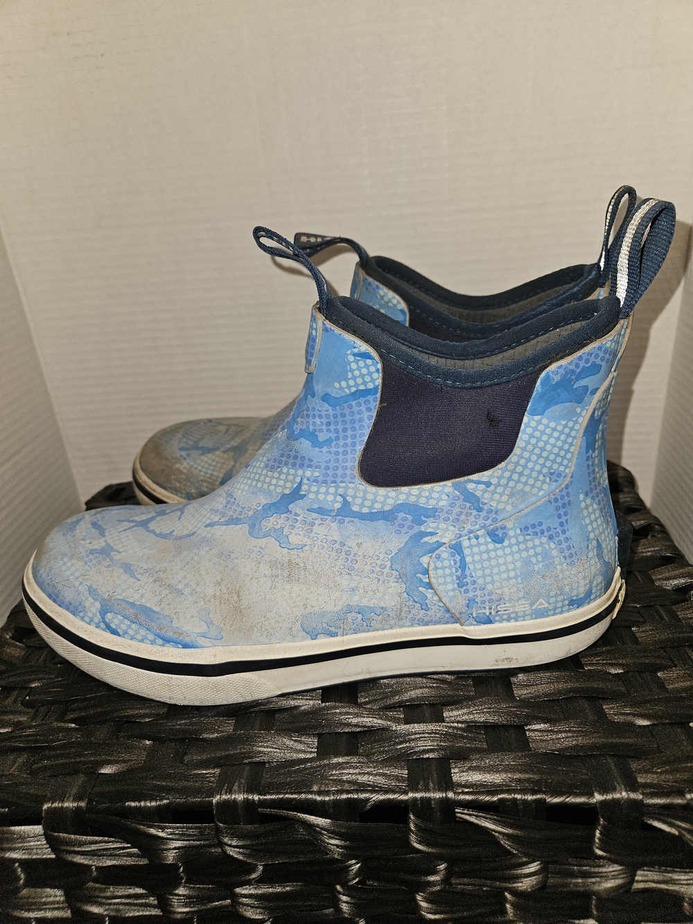 Blue Men's Slip-On Casual Deck Boots